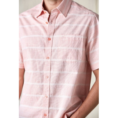 Slub Striped Short-Sleeved Shirt SS21H1703 - L